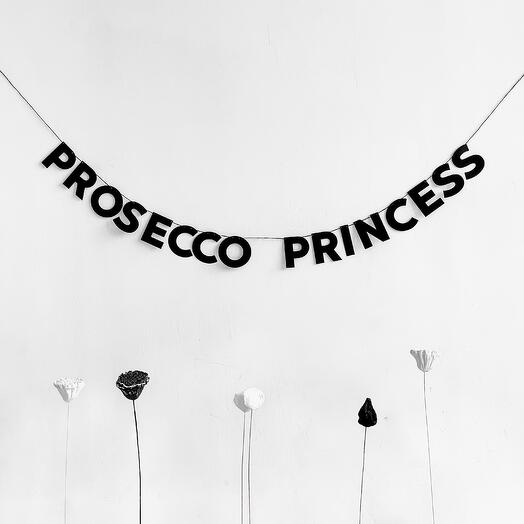 Бумажная гирлянда PROSECCO PRINCESS