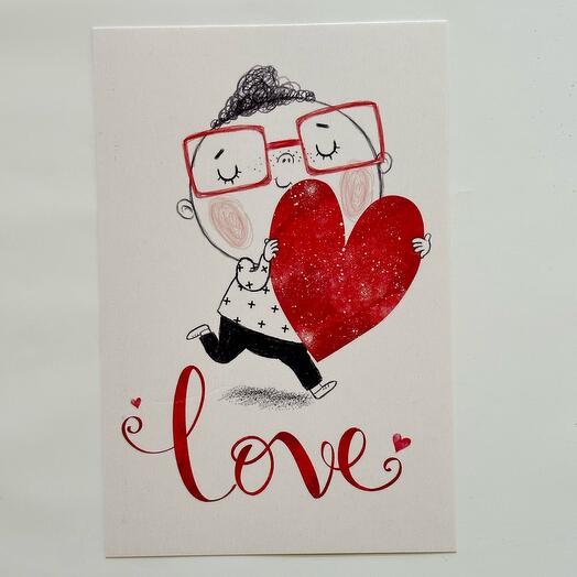 Открытка «Love»