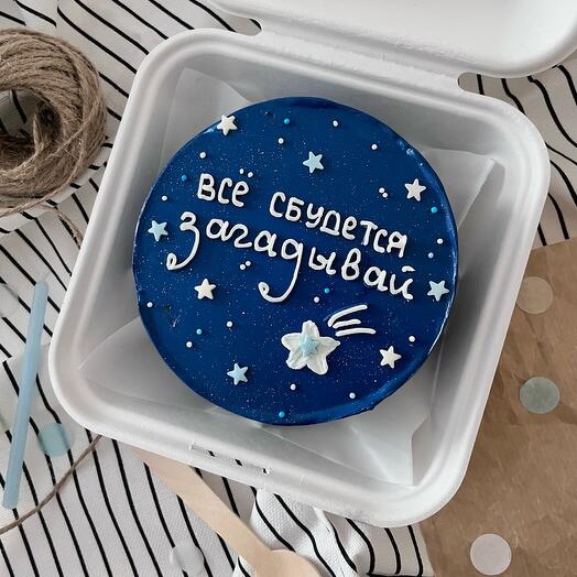 Бенто-торт все сбудется (ваниль-банан-карамель)