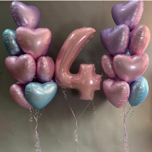 Набор шаров с цифрой