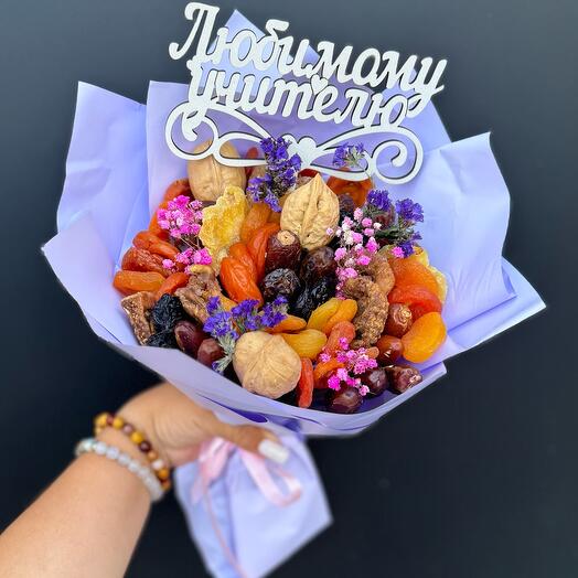 Букет из сухофруктов 💐 букет учителю 📚букет на 1 сентября 📚