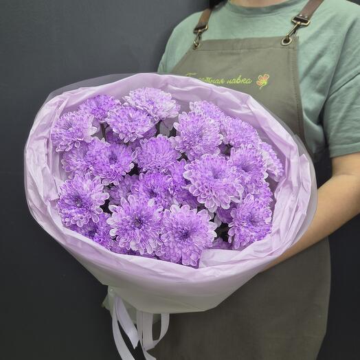 Ramo de 5 crisantemos Lilas