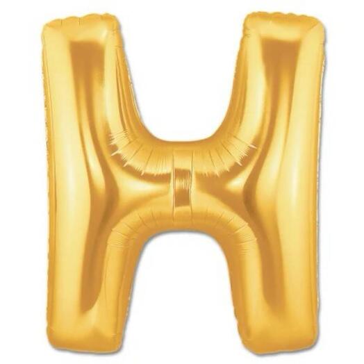 Letter H Golden Foil Balloon