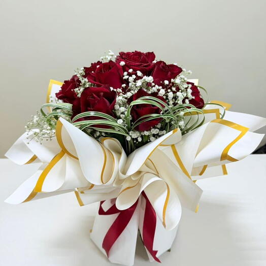 Seventeen Red Rose bouquet