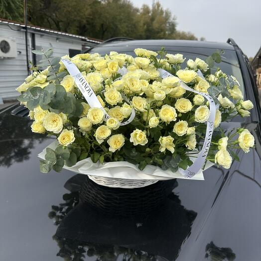 Корзина спрей розы😍