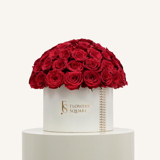 80 Red Roses Box Large