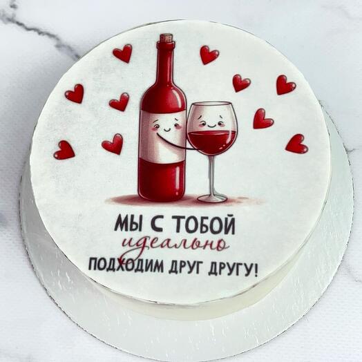 Бенто-торт «Мы с тобой» на 14 февраля ,влюбленным,парню,девушке