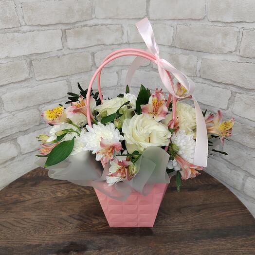 Flowers in a handbag