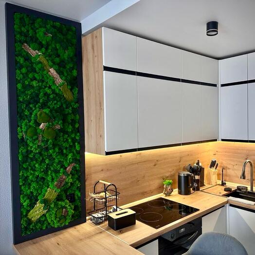 🌿 Пано из мха  "Green Forest" интерьерная из стабилизированного мха
