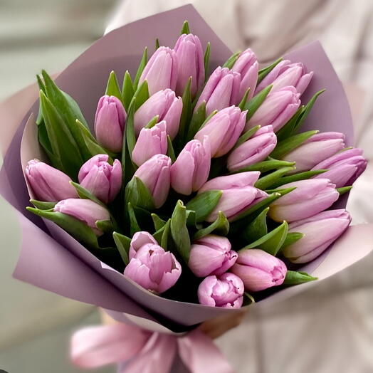 Csokor - rózsaszín tulipánok