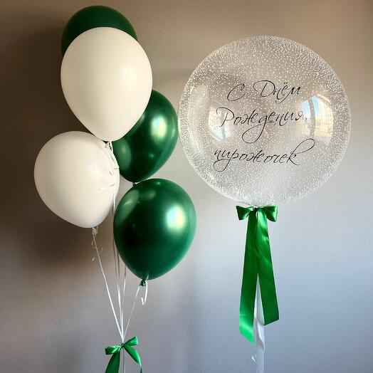 Воздушные шары весенний набор на день рождения💚