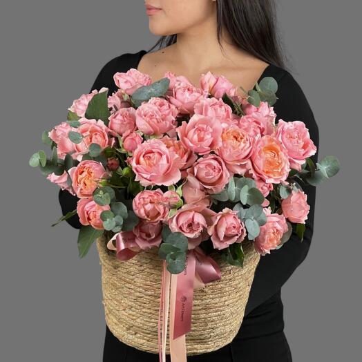 Цветы Букет Art Flowers Джульетта в корзине