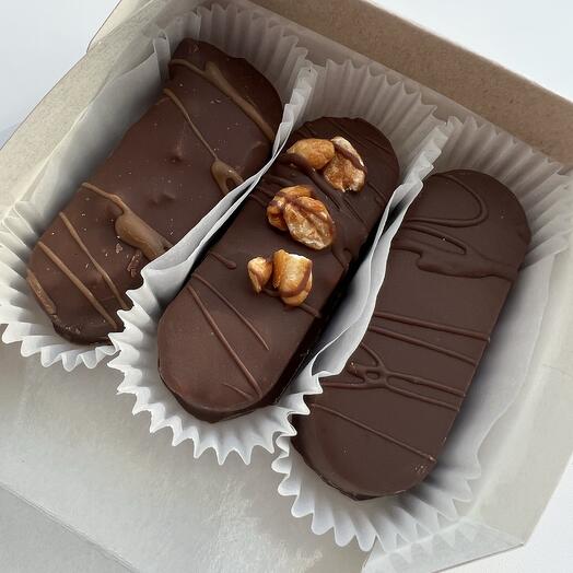 Шоколадные батончики без сахара,3 штуки