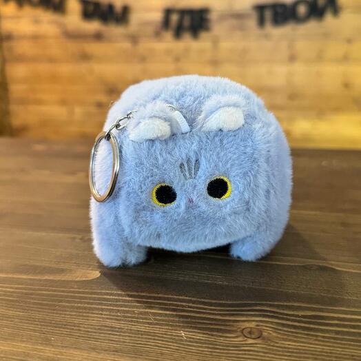 Игрушка котик серый