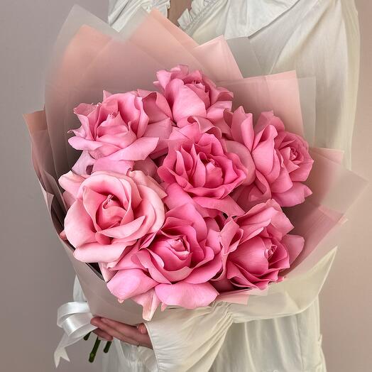 French Pink Roses 7 pieces