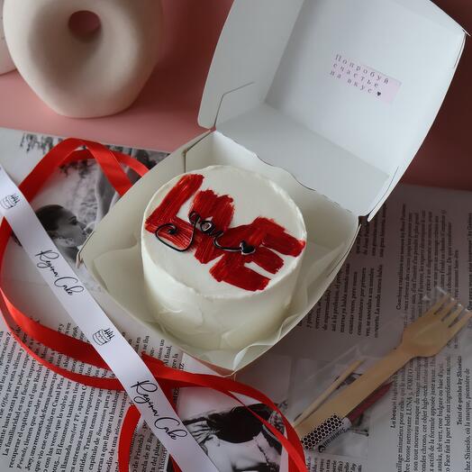 Бенто торт LOVE в подарок любимому, любимой, жене, мужу
