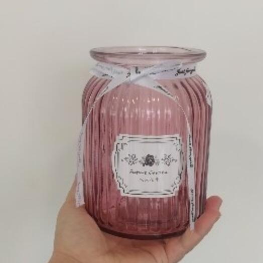 Розовая ваза