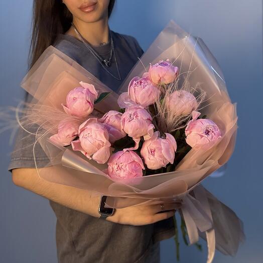 Монобукет из хрустящих пионов 💘