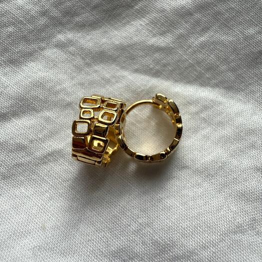 Серьги колечки маленькие