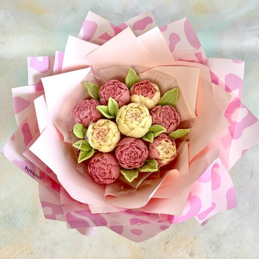Букет пионов из премиального бельгийского шоколада
