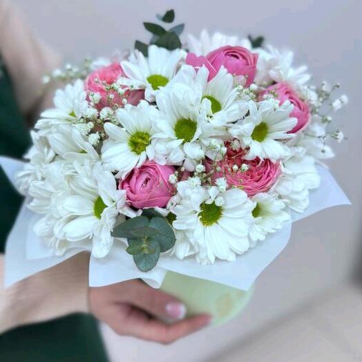 Цветочная композиция в коробке💐