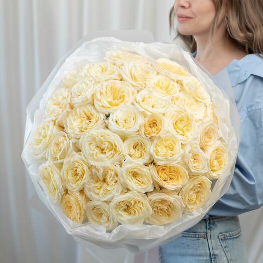 Букет из 35 роз Кендл Лайт Сибирис