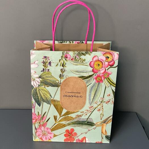 Пакет подарочный крафт