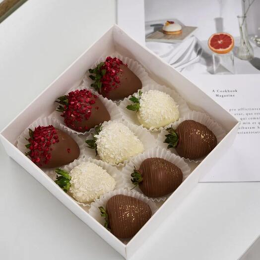 Клубника в шоколаде 9 шт