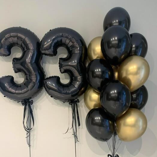 Воздушные шары на 33 года