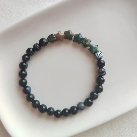 Браслет из глазкового агата