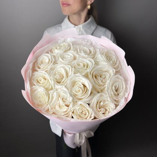 Белые Розы 15 шт