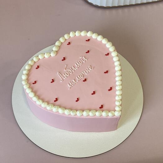 Торт 1 кг сердце любимой мамочке