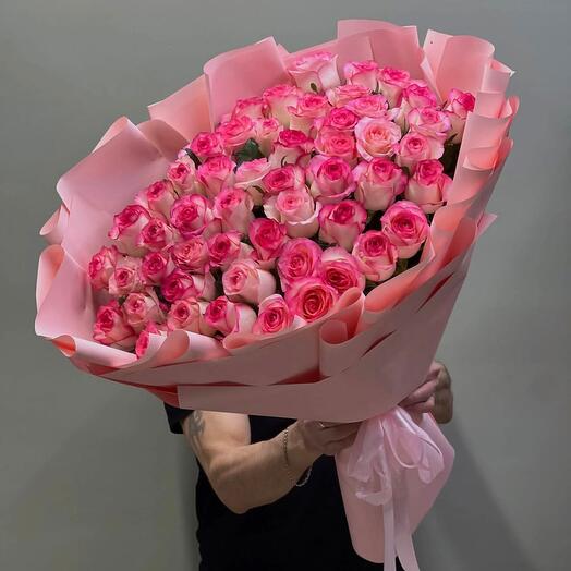 Букет 101 роза Магия страсти