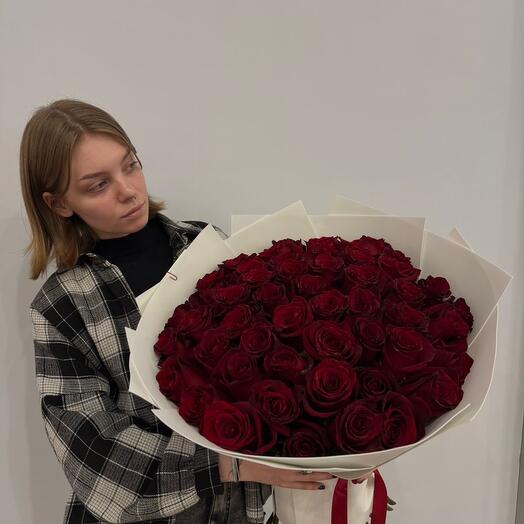 Огромная роза 51 70см эквадор