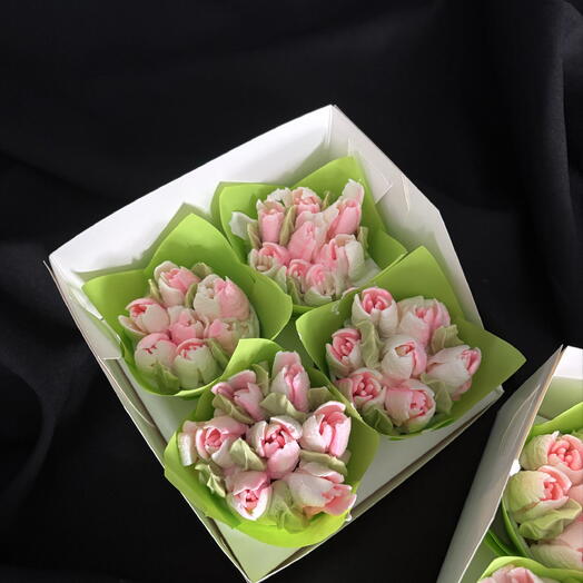 Капкейки тюльпаны (4 шт)