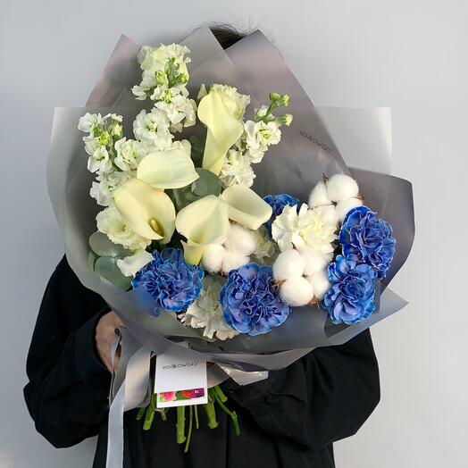 Авторский букет дофаминовый «Нуук» от XOFLOWERS