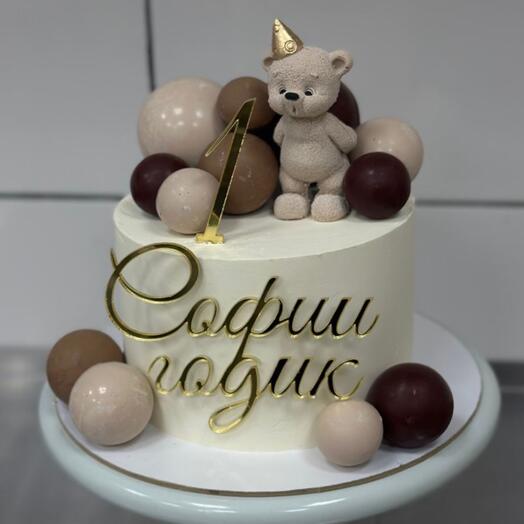 Торт с мишкой