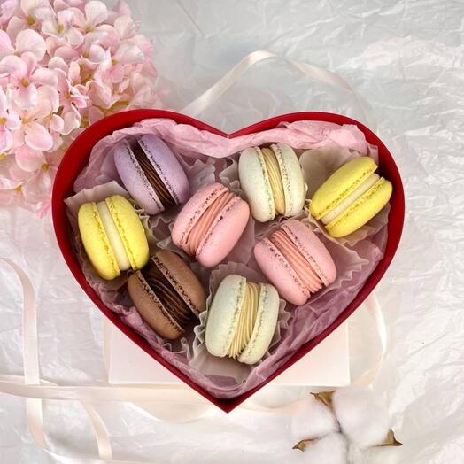 Макарунсы макарон ассорти вкусов набор, 8 шт