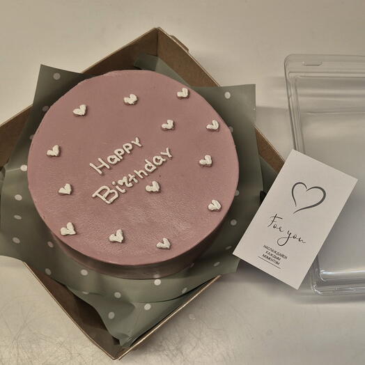 Бенто торт Happy Birthday. Торт на День Рождения
