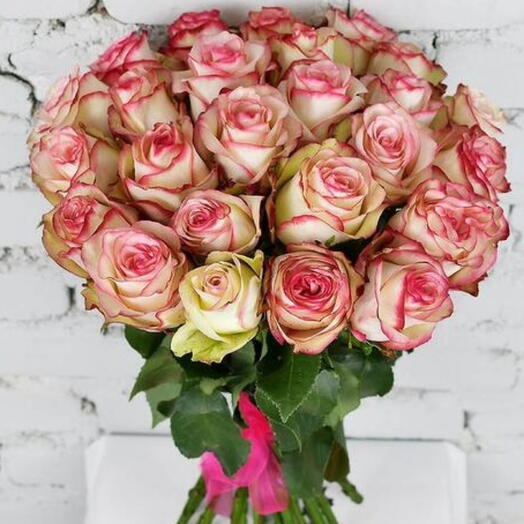 Bouquet of 25 roses Paloma 50 cm. Ecuador