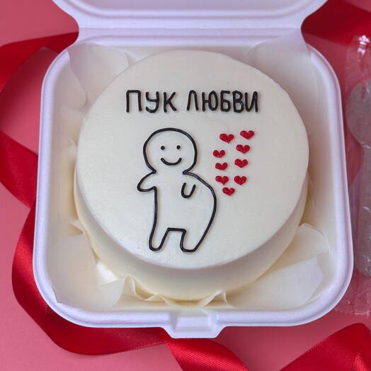 Прикольный бенто торт Пук любви
