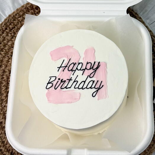 Бенто-торт с цифрой и happy birthday