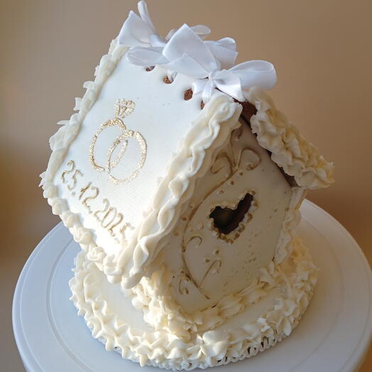 Пряничный домик в подарок на свадьбу,  юбилей, день рождения