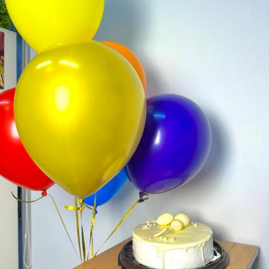 Торт Молочная девочка и Гелиевые Шарики 🎈