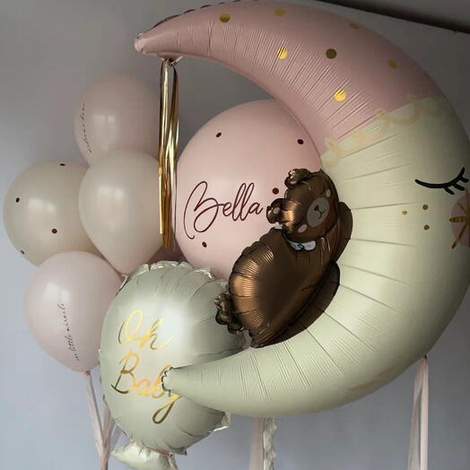 Шары на выписку девочки