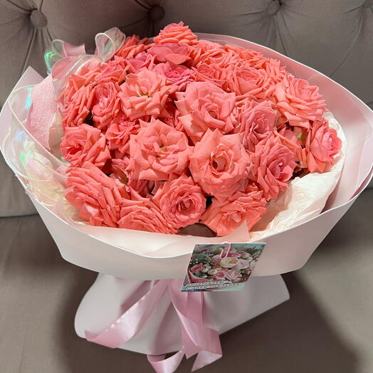 Коралловый букетик 🎀