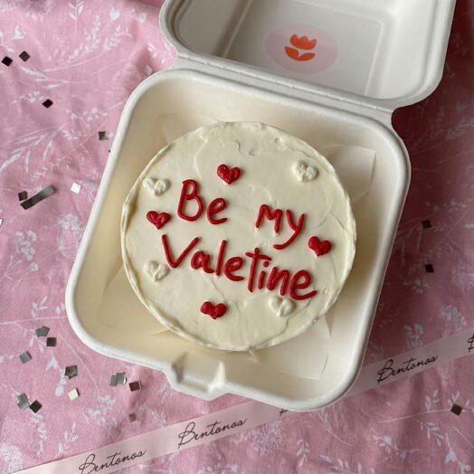 Бенто торт на 14 февраля be my valentine
