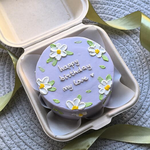 Бенто-торт с цветами