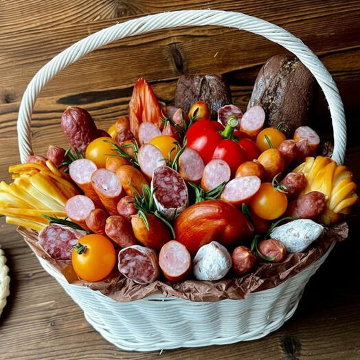 Подарочная корзина мясная