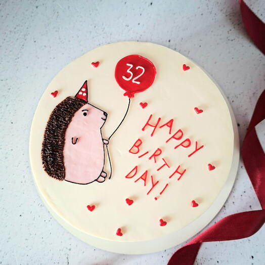 Торт на день рождения "Happy birthday"